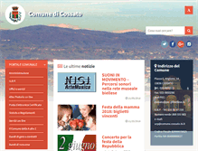 Tablet Screenshot of comune.cossato.bi.it